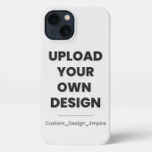Upload Your Own Design Here | Custom Template iPhone Hülle (Rückseite)