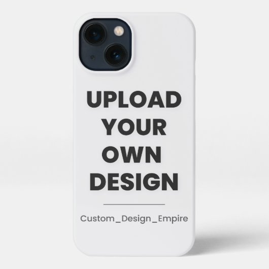Upload Your Own Design Here | Custom Template iPhone Hülle (Rückseite)