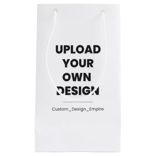 Upload Your Own Design Here | Custom Template Kleine Geschenktüte (Vorderseite)