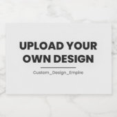 Upload Your Own Design Here | Custom Template Lebensmitteletikett (Einzelnes Label)