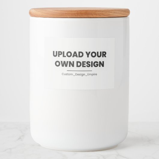Upload Your Own Design Here | Custom Template Lebensmitteletikett (Vorderseite)