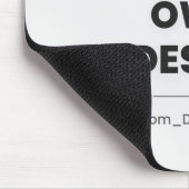 Upload Your Own Design Here | Custom Template Mousepad (Ecke)