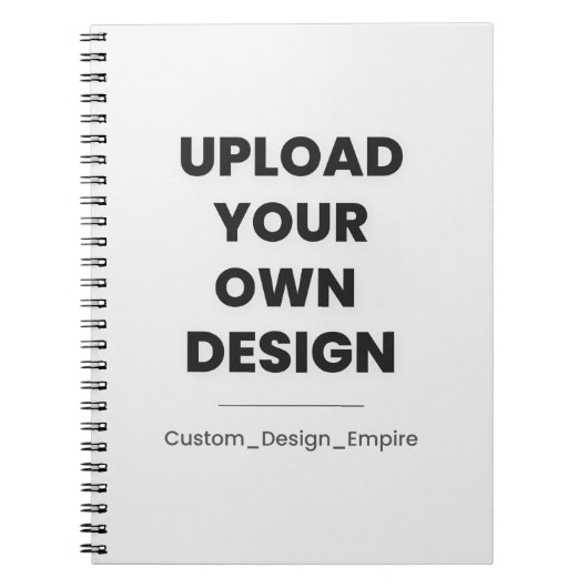 Upload Your Own Design Here | Custom Template Notizblock (Vorderseite)