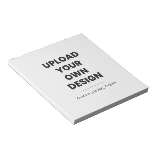 Upload Your Own Design Here | Custom Template Notizblock (angewinkelt)