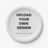 Upload Your Own Design Here | Custom Template Pappteller (Vorderseite)