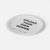 Upload Your Own Design Here | Custom Template Pappteller (Schrägansicht)