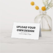 Upload Your Own Design Here | Custom Template Platzkarte (Vorderseite)
