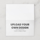 Upload Your Own Design Here | Custom Template Platzkarte (Außenseite Aufgefaltet)