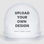 Upload Your Own Design Here | Custom Template Schneekugeln (Vorderseite)