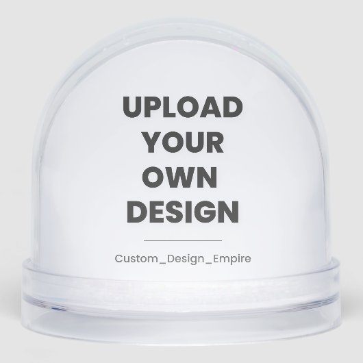 Upload Your Own Design Here | Custom Template Schneekugeln (Vorderseite)
