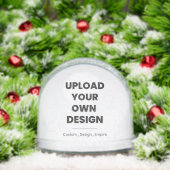 Upload Your Own Design Here | Custom Template Schneekugeln (Weihnachten)