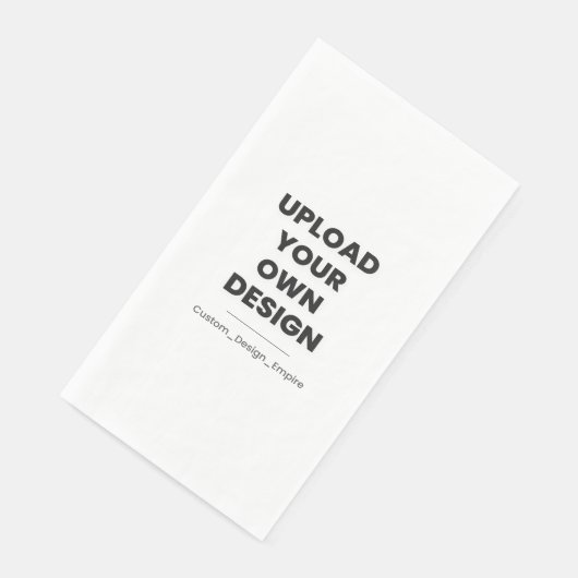 Upload Your Own Design Here | Custom Template Serviette (Ecke)