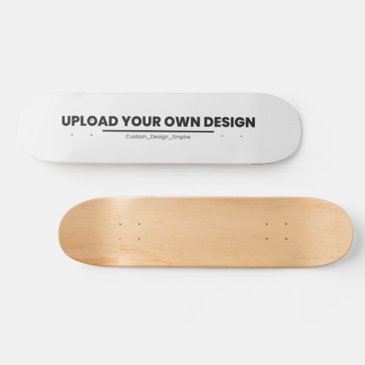 Upload Your Own Design Here | Custom Template Skateboard (Horizontal)