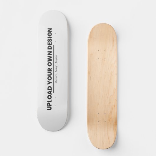 Upload Your Own Design Here | Custom Template Skateboard (Vorderseite)