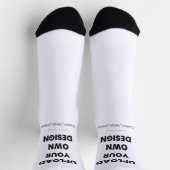 Upload Your Own Design Here | Custom Template Socken (Oben)