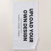 Upload Your Own Design Here | Custom Template Strandtuch (Vorderseite)