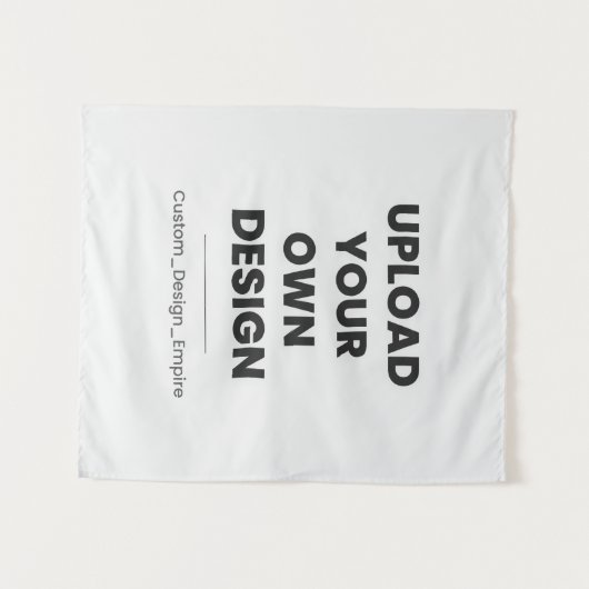 Upload Your Own Design Here | Custom Template Wandteppich (Vorderseite (Horizontal))