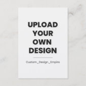 Upload Your Own Design Here | Template Invitation Einladung (Vorderseite)