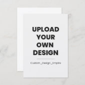Upload Your Own Design Here | Template Invitation Einladung (Vorne/Hinten)