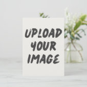 Upload your own einladung (Stehend Vorderseite)