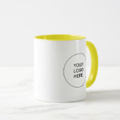 Upload Your Own Logo Elegant Modern Promotional Tasse (VorderseiteRechts)