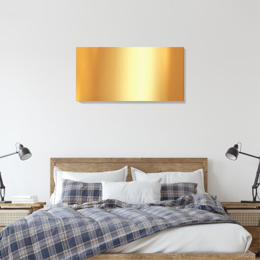 Upload Your Own Photo to Blank Gold Background Leinwanddruck (Insitu (Schlafzimmer))