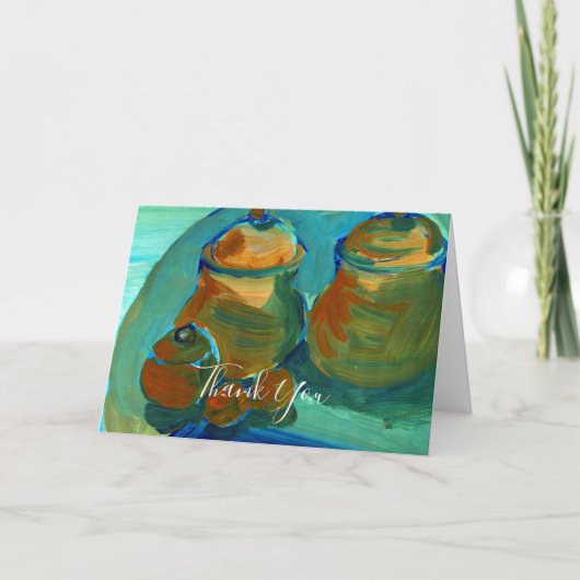 Upload Your Painting | Turn Custom Art Image to Dankeskarte (Vorderseite)