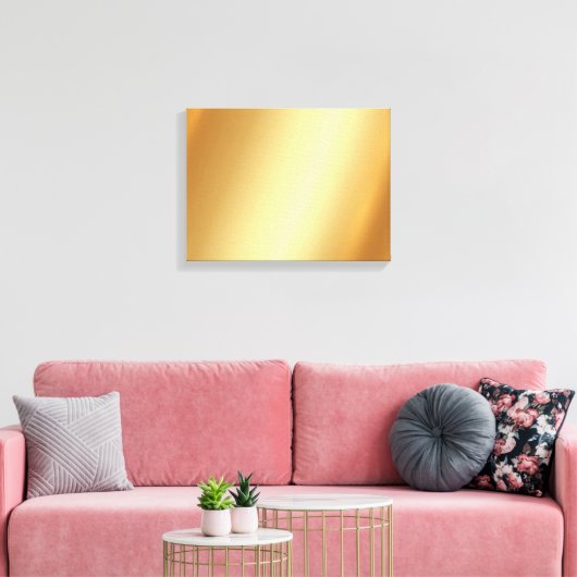 Upload Your Photo on Horizontal Gold Background Leinwanddruck (Insitu (Wohnzimmer))