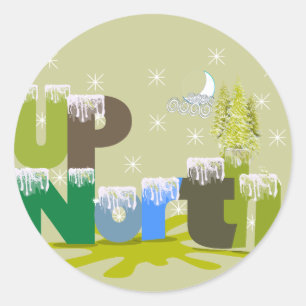 UpNorth Geschenke und Bekleidung Runder Aufkleber