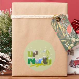 UpNorth - Geschenke und Bekleidung Runder Aufkleber