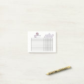 upNotchery wöchentlicher Verfolger Post-it Klebezettel (Auf Schreibtisch)