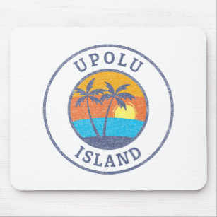Upolu Island, Samoa im klassischen Stil Mousepad