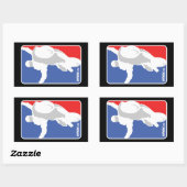 UpOnOne.com NBA Style Logo Rechteckiger Aufkleber (Blatt)