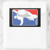 UpOnOne.com NBA Style Logo Rechteckiger Aufkleber (Tasche)