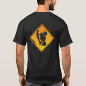 UpOnOne.com-Vorsicht-Logo T-Shirt (Rückseite)
