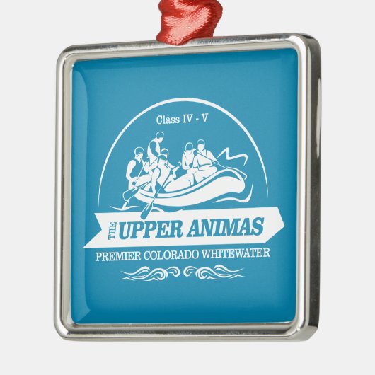 Upper Animas River (Rafting 2) Ornament Aus Metall (Links)