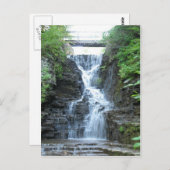Upper Buttermilk Falls Ithaca, NY Postkarte (Vorne/Hinten)