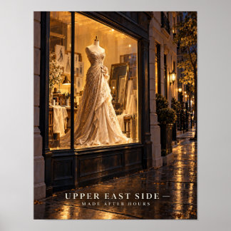 Upper East Side Atelier Abend Poster