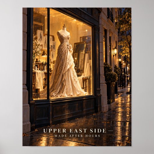 Upper East Side Atelier Abend Poster (Vorne)
