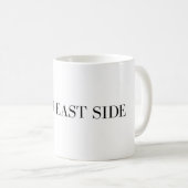 Upper East Side Tasse | NYC Manhattan Typografie (VorderseiteRechts)