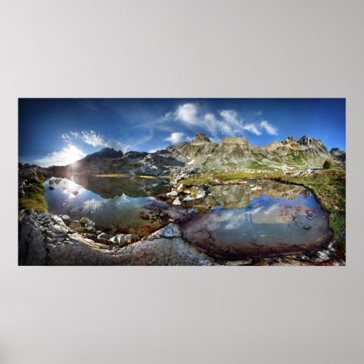 Upper Ediza Seebecken unter den Minarettbecken - S Poster (Vorne)