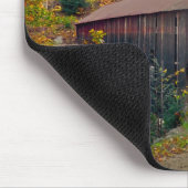 Upper Falls Covered Bridge Vermont Mousepad (Ecke)