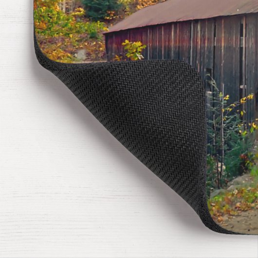 Upper Falls Covered Bridge Vermont Mousepad (Ecke)