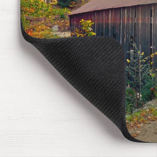 Upper Falls Covered Bridge, Vermont Mousepad (Ecke)