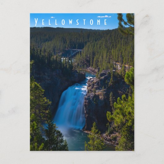 Upper Falls Grand Canyon of the Yellowstone Postkarte (Vorderseite)