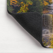 Upper Falls with Fall Colors Mousepad (Ecke)