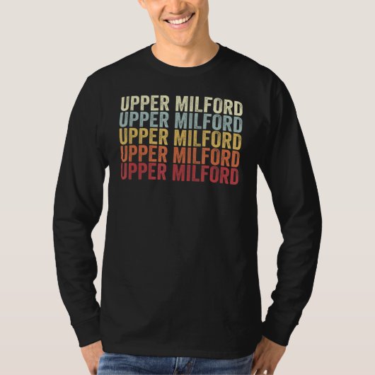 Upper Milford Pennsylvania Upper Milford PA Retro T-Shirt (Vorderseite)