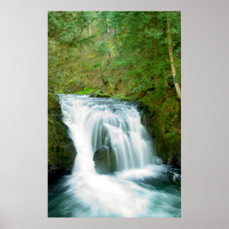 Upper Multnomah Falls Oregon Poster