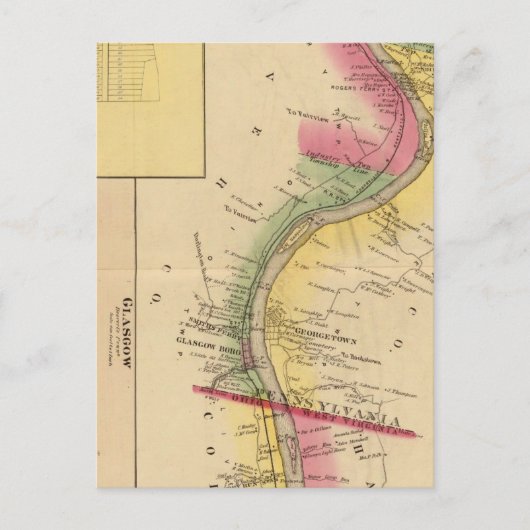 Upper Ohio River Postkarte (Vorderseite)