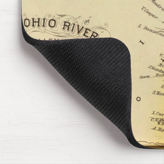 Upper Ohio River und Valley 8 Mousepad (Ecke)